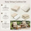 Coussins de chaise d'extérieur et coussins de siège et de dossier Brax 22X22X4 Braun Outdoor, ensemble de 2 coussins-1528910199-1528910204-1528910205