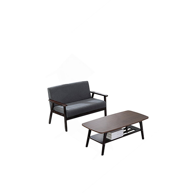Bari Coffee Table And Loveseat Set, Espresso, Black