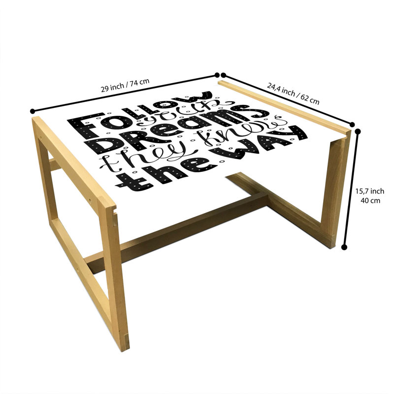 Jahnel Sled Coffee Table, 40cm H x 74cm W x 62cm D