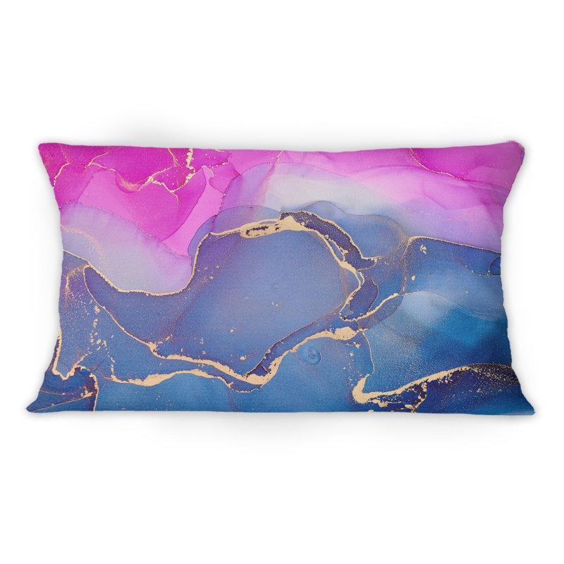 Coussin 12 "x 20" rose