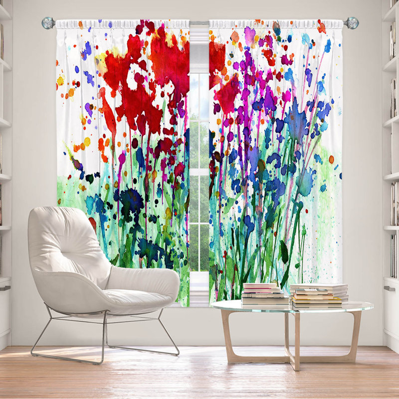 Room Darkening Curtain Pair, 40" W x 82" L