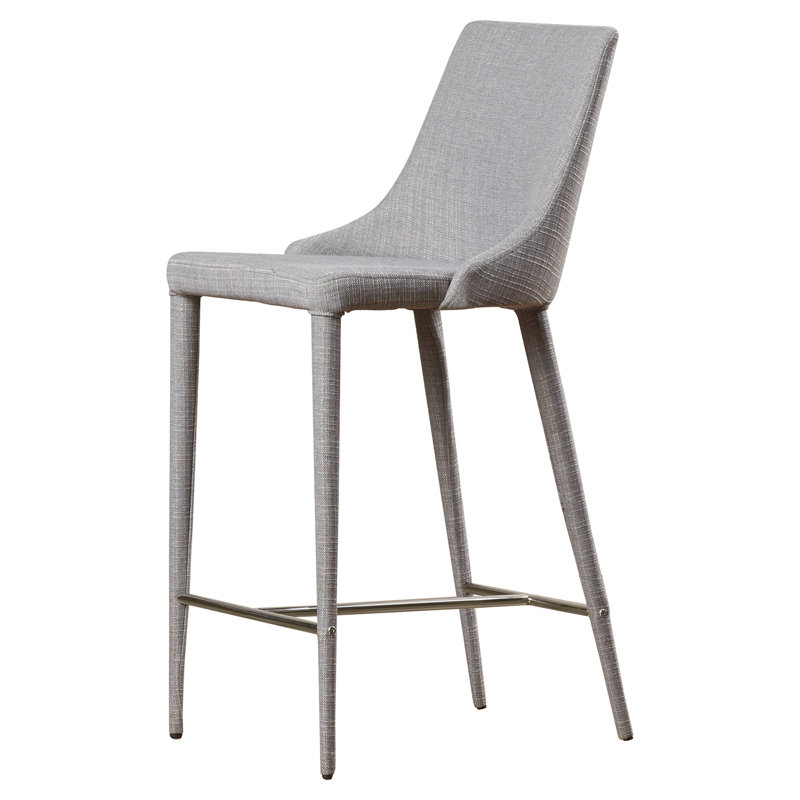 Adaurd Upholstered Counter Stool with Metal Frame