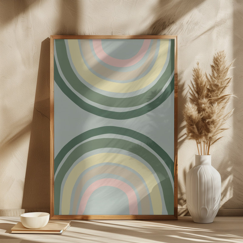 Double Rainbow, 50.8cm H x 76.2cm W, Green