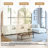 Seemab 5 - Piece Upholstered Beige Corduroy Modular Sectional with Pillow Back and Removable Ottoman-102376902