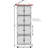 4-Tier 72" Corner Kitchen Pantry Storage Cabinet With 8 Doors Tall Storage Cabinet, Corner Cabinet And Shelves, Home Farmhouse Bookshelf Cabinet For Bathroom, Living Room, Kitchen-836063655