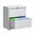 File Cabinets | 2 Drawer Locking Lateral File Cabinet, Metal, Fits Letter/Legal/A4 Hanging Files, Snow White | Modern | Office-102151063