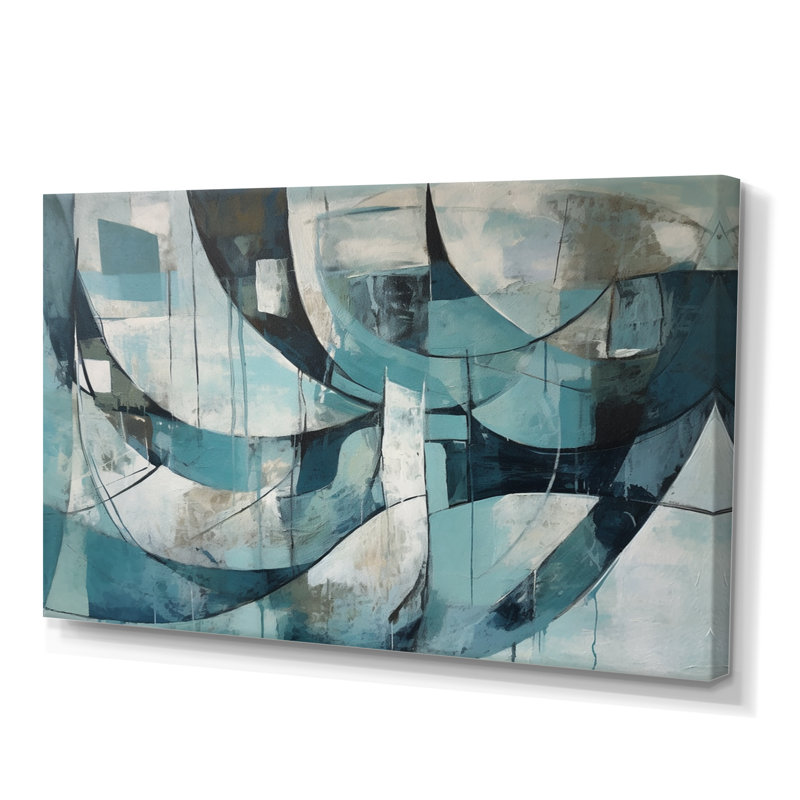 Encre liquide noire captivante Centerville, impression sur toile, H 16 po x l 32 po x P 1 po, Toile tendue