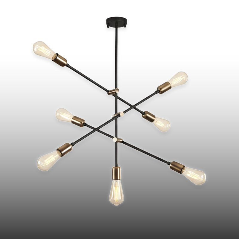 Lustre spoutnik moderne 8 lumières