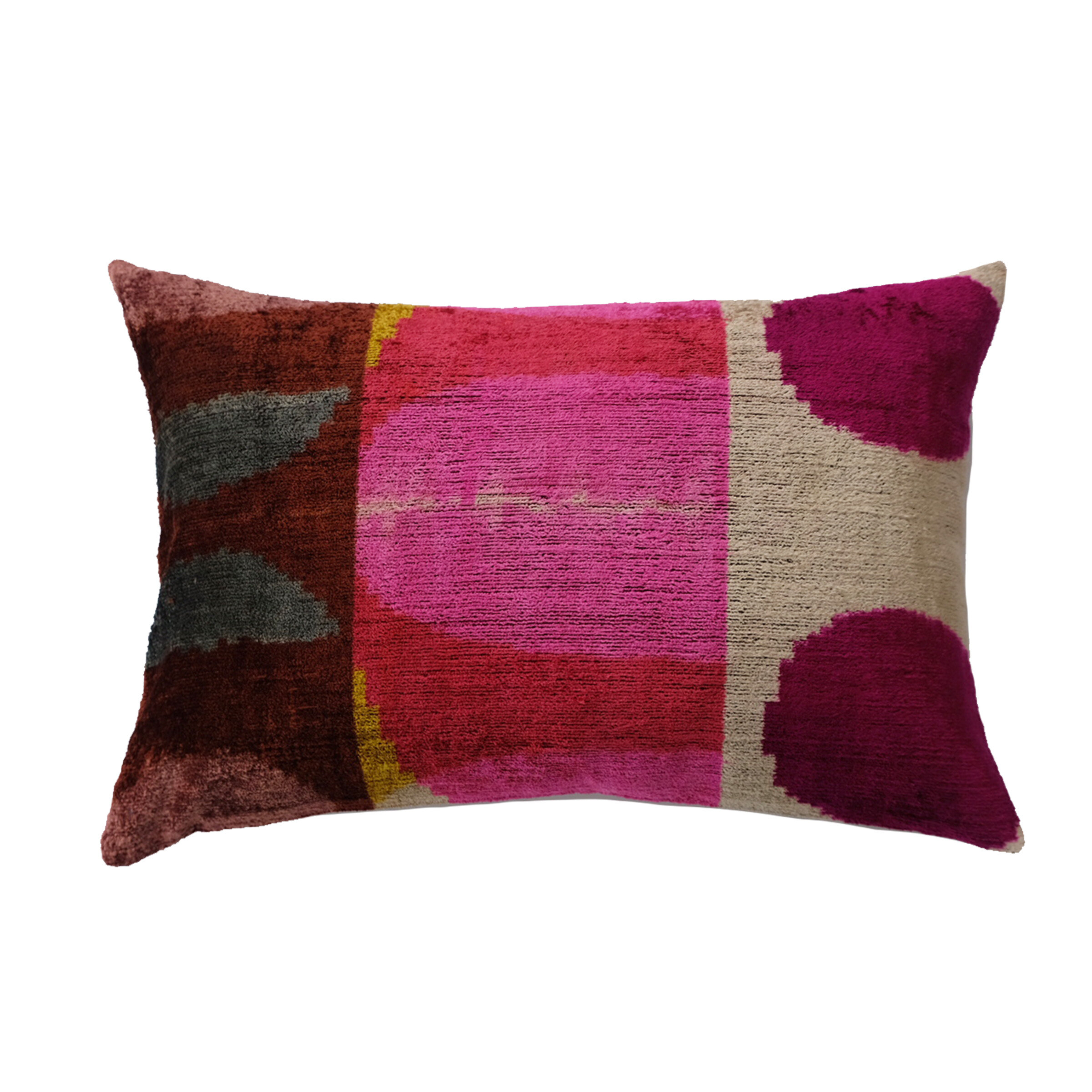 Bazar Silk Ikat Lumbar Pillow