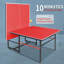 Ensemble de table de ping-pong pliable et portatif de 8 pieds de taille moyenne pour jeux de société avec filet, 2 raquettes de tennis de table et 3 balles