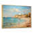 Toile avec cadre flottant or