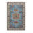 Avery Blue Moroccan Washable Indoor/Outdoor Round Area Rug-997792999