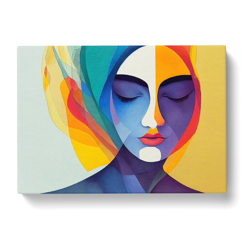 Watercolour Woman Vol.2 Abstract - Wrapped Canvas, 35cm H x 50cm W x 3cm D