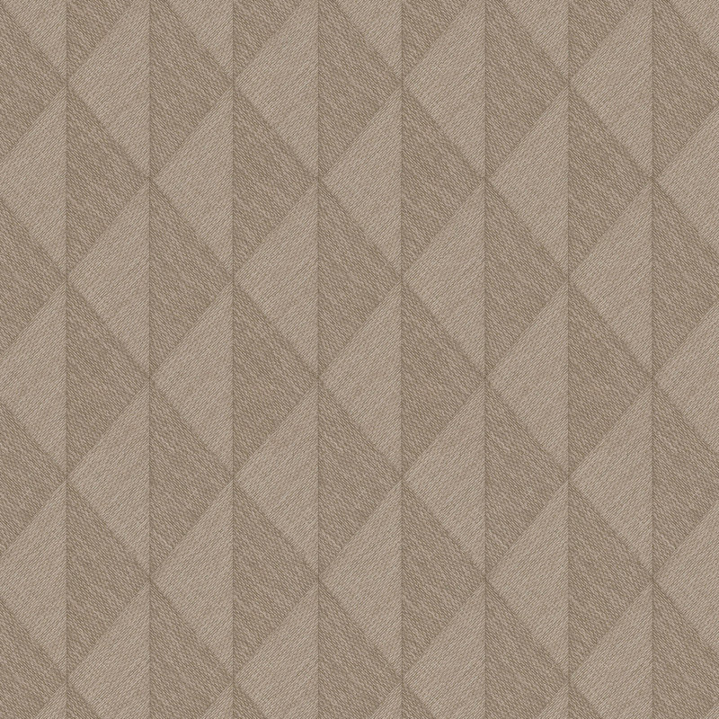 Papier peint tissé diamant chuchoté, Brown