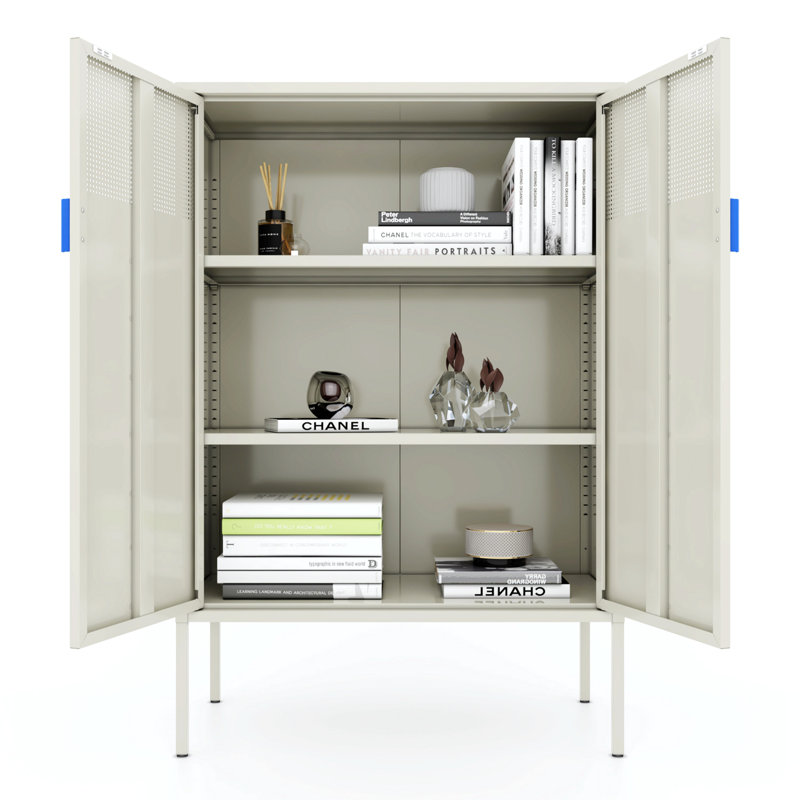Wilkesbarre Metal Sideboard, Gray