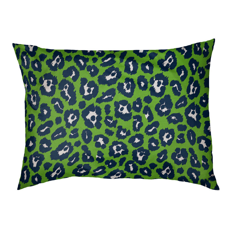 Coussin d'extérieur Seattle, Très grand (l 40 po x P 50 po x H 6 po), Vert / blanc / bleu marine
