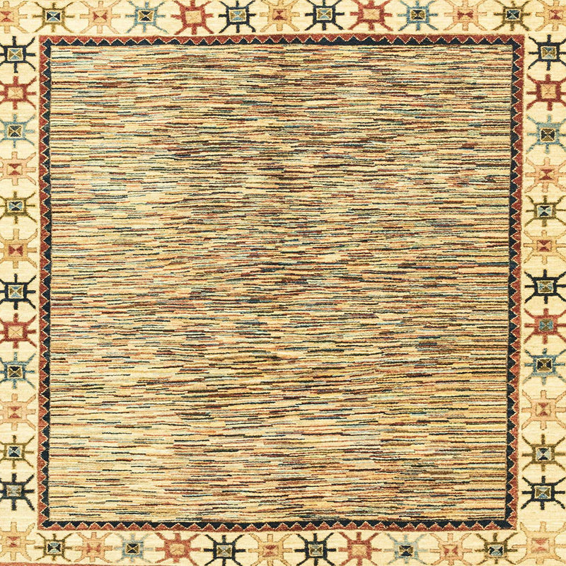Abstract Indoor Rug, Square 6'