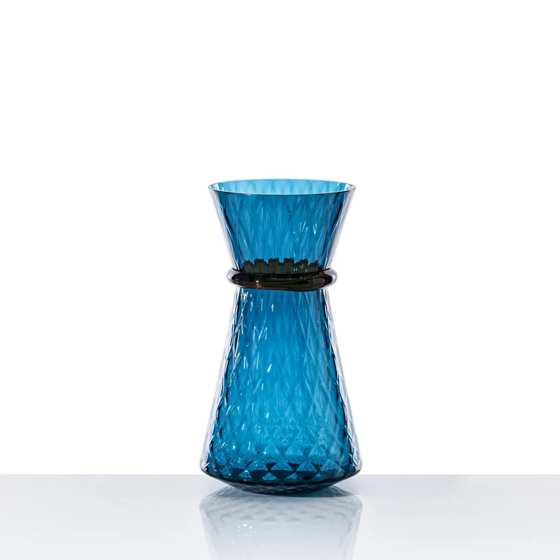 Venini Tiara Balloton Vase, Horizon/Amber
