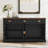 59'' W Sideboard with 3 Drawers, Mid-Century Style 4-Door Storage Cabinet-630079407