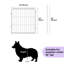Parc pour chien pliable en métal robuste avec 1 porte (ensemble de 6)-111004115-111004118