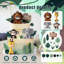 Ensemble de 19 gâteaux de safari pour animaux - Jungle Wild Cake Toppers