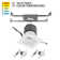 Pop-in 4" Selectable CCT New Construction IC LED Recessed Lighting Kit