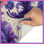Tapis de bain fleurs mauves-1825125715