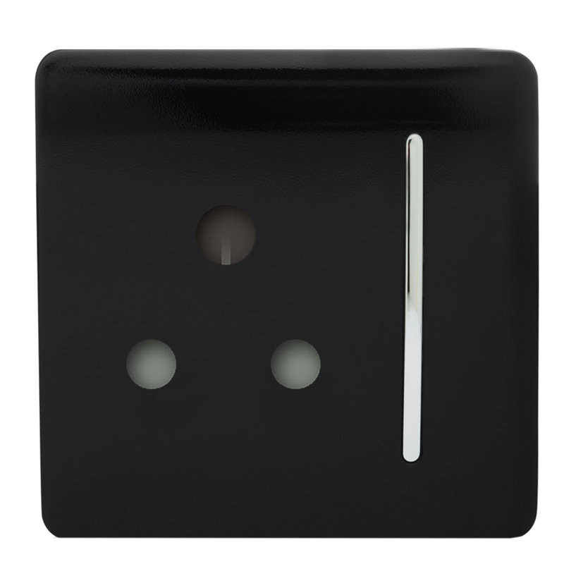 Yeadon Wall Mounted Socket, Gloss Black