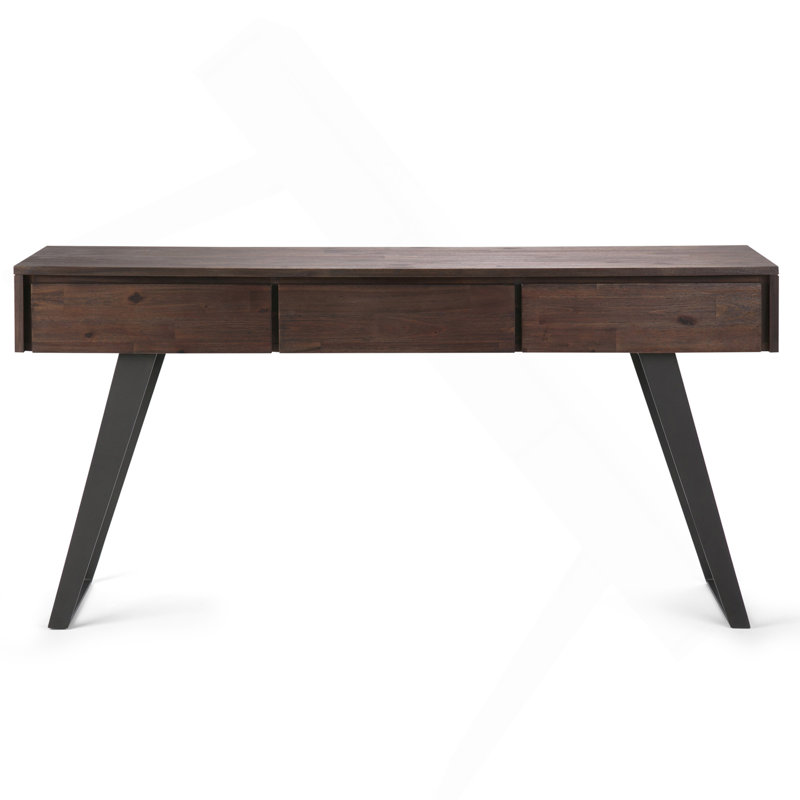 Bureau - Brun anthracite patiné, H 29,90 po x l 53,90 po x P 24 po, Brun charbon