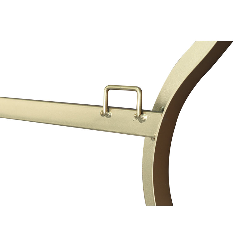 Ahlivia Metal Wavy Mirror, Gold