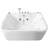 61 - Inch Acrylic Bathtub For 2 With 16 Water Jets, Led Lights, And Heater A Comforting Adjustable