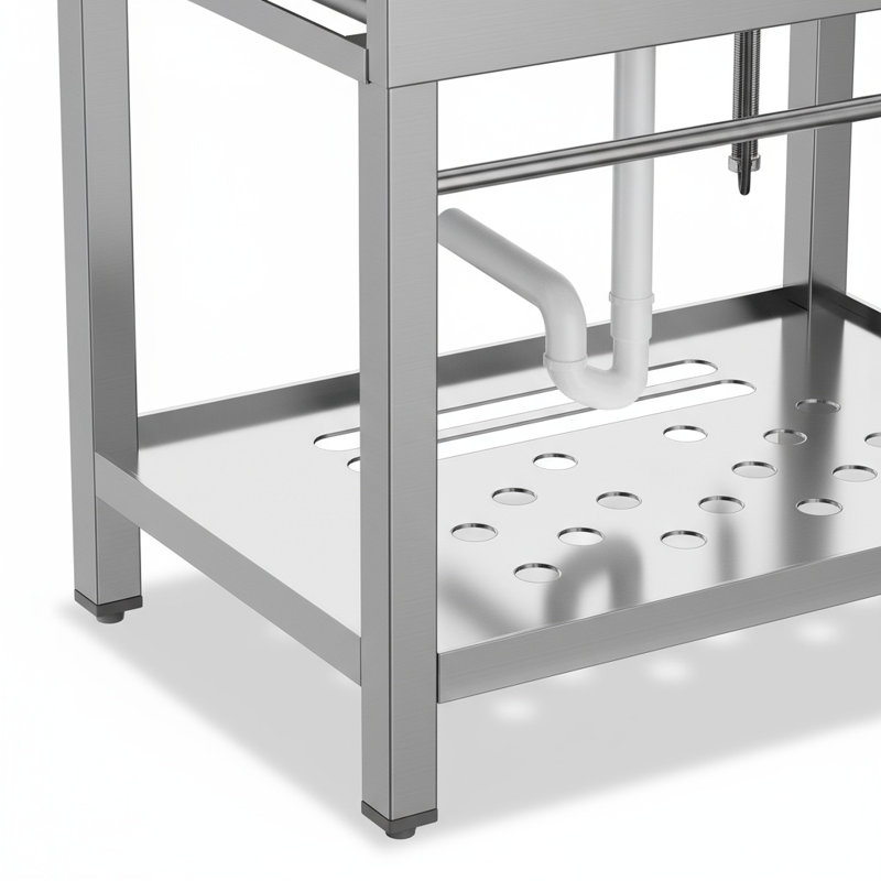 Évier utilitaire en acier inoxydable 33 po, cuve à lessive autoportante pour salle de lavage, atelier, garage, serre, soins pour animaux