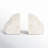 Marble, Set Of 2 6"H Rainbow Bookends, White, Novelty
