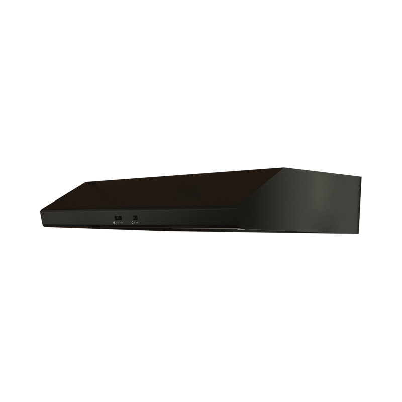Core 30" 600 CFM Ducted Under Cabinet Range Hood, Black, 30"