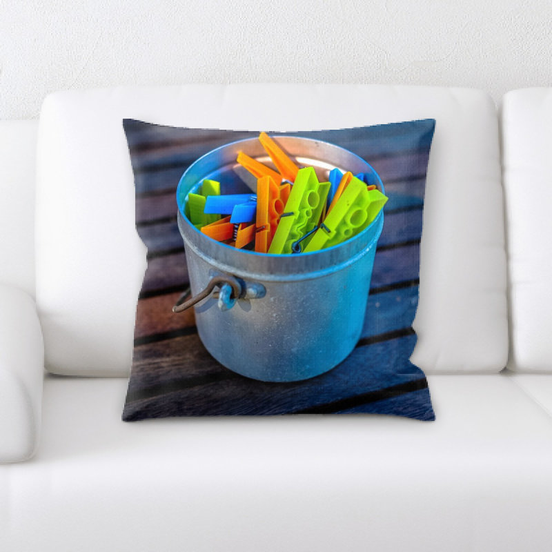 Microsuede Reversible Throw Pillow