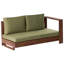 Rupakus 225 cm W L-Shaped Acacia Patio Corner Sofa with Cushions-801564007