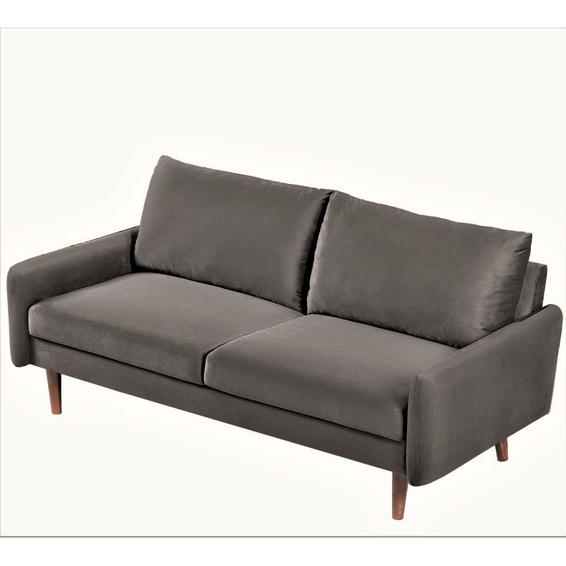 Velours Teniqua, H 33 po x l 58 po x P 32,2 po, Gris