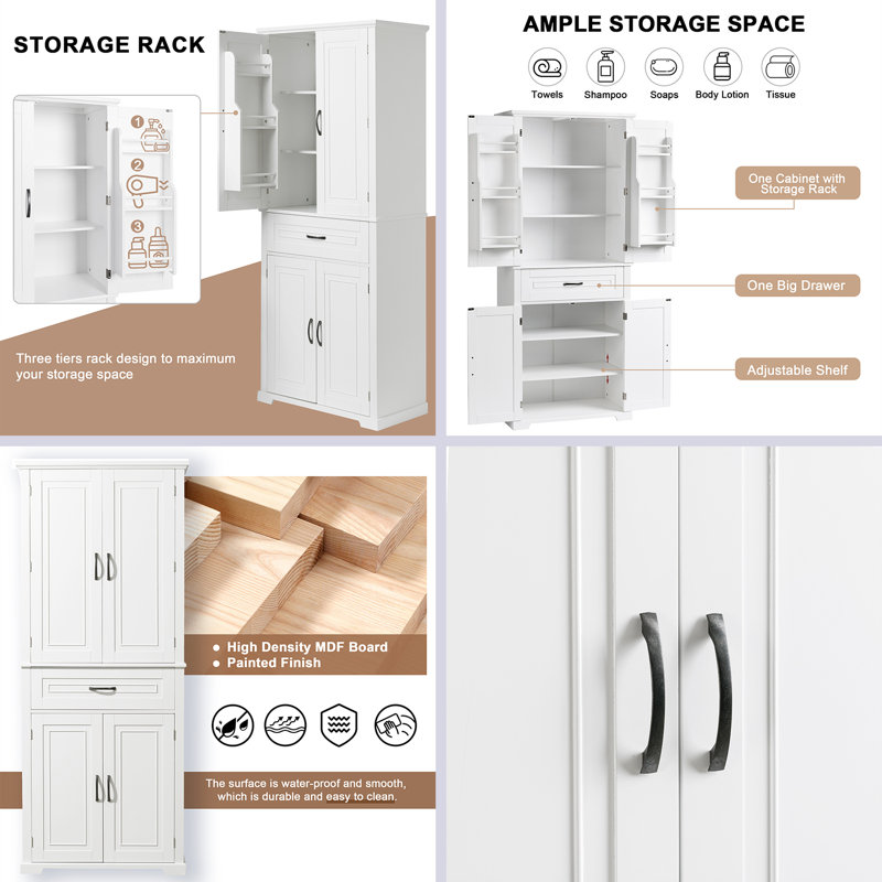 Djamshid Freestanding Bathroom Cabinet