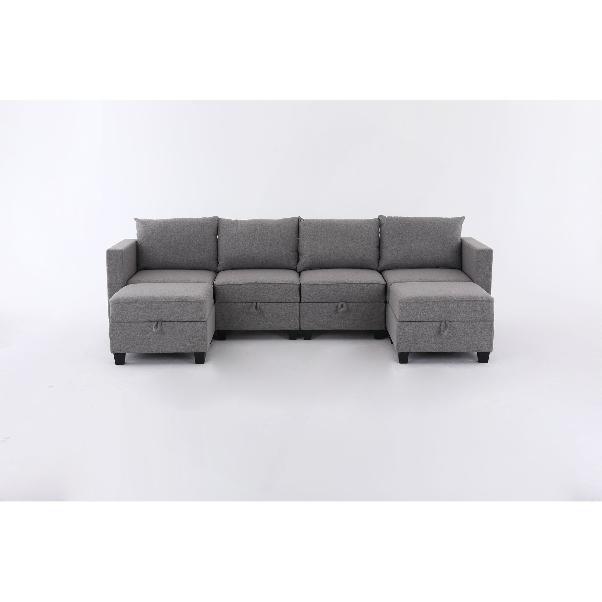Latitude Run® Convertible Modular Sectional Sofa Couch With Storage ...