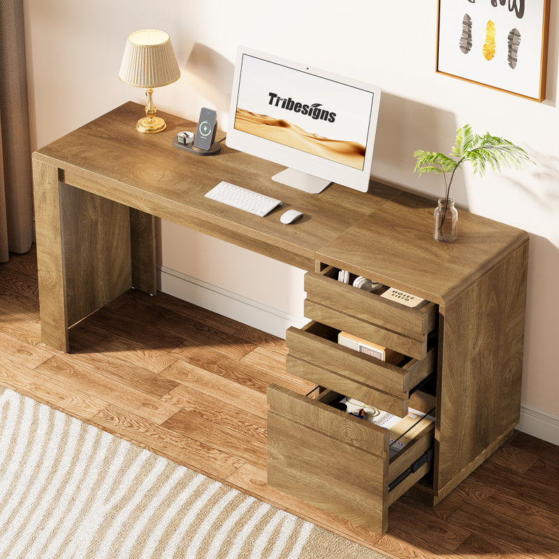 Bureau 55 po avec 3 tiroirs