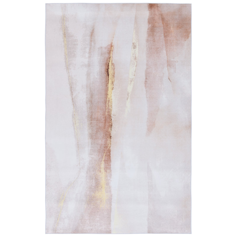 Jammel Tacoma Performance Machine Washable Abstract Rug, Rectangle 4' x 6'