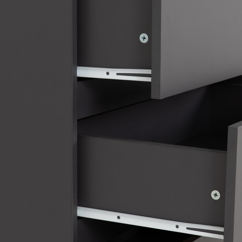 80cm W 5 - Drawer Chest of Drawers, Grey