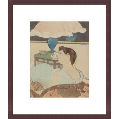 « La lampe » de Mary Cassatt – Reproduction giclée encadrée