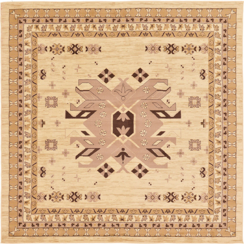 Eesi Oriental Indoor Rug, Square 8'