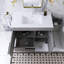 36 po Élégant meuble-lavabo sur pied avec lavabo en céramique