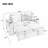 60.6" Modern Loveseat Sofa Pull-Out Sofa -1240332022