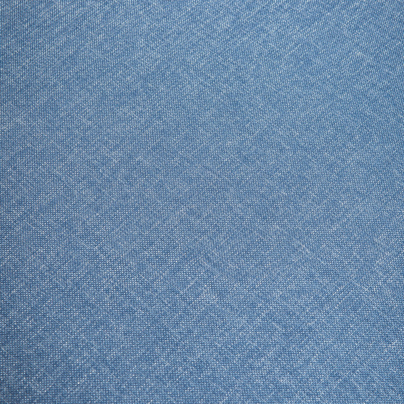 Ensemble de conversation 5 pièces avec foyer et coussins, Bleu