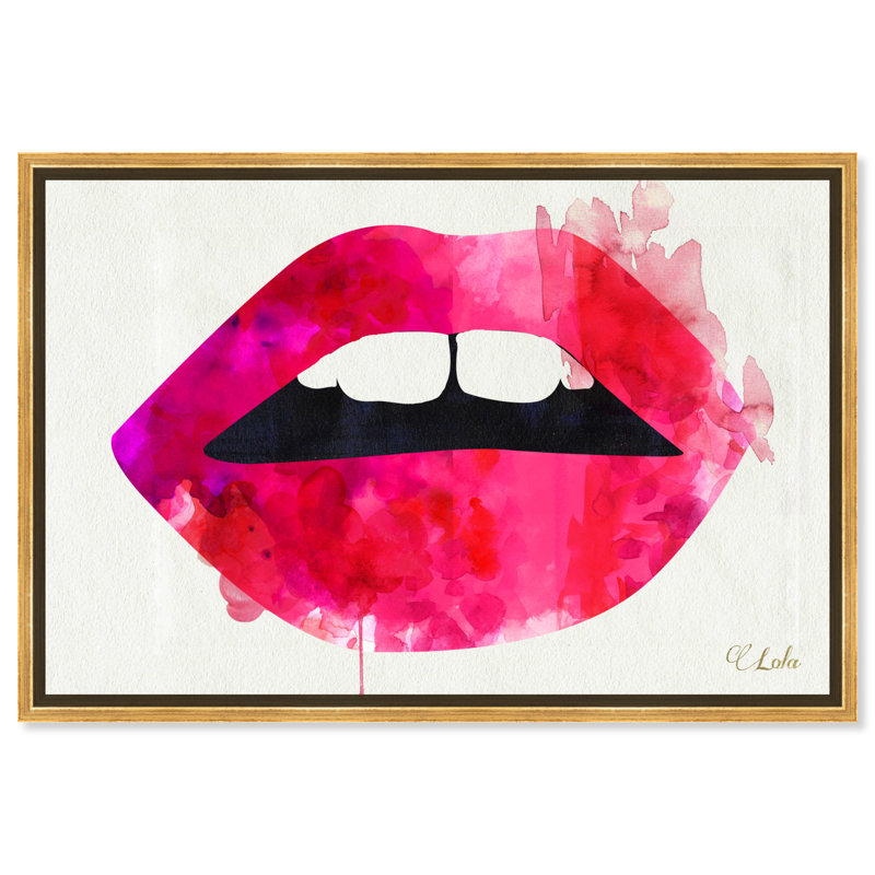 " Lola's Lips ", 10" H x 15" W