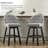 Aadhvika Upholstered BarStools with Solid Wood Frame-104100028-104100024