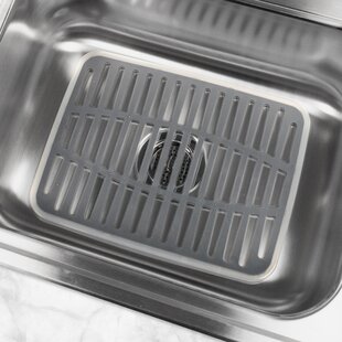 OXO 12.25-in x 11.25-in Back Center Drain Silicone Sink Mat in the